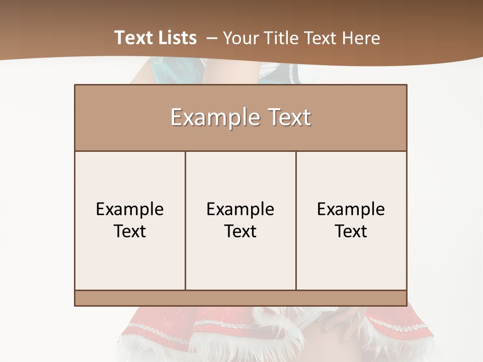 Underwear Xmas Erotic PowerPoint Template