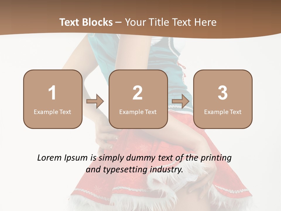 Underwear Xmas Erotic PowerPoint Template