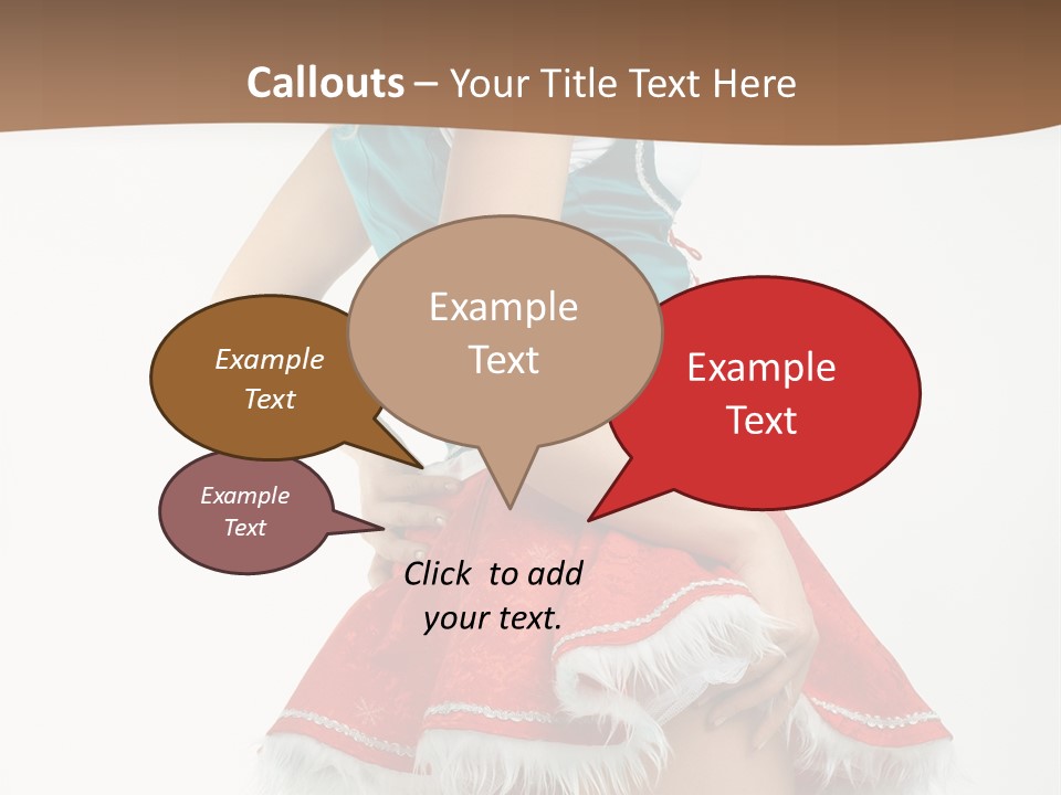 Underwear Xmas Erotic PowerPoint Template