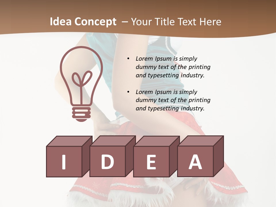 Underwear Xmas Erotic PowerPoint Template