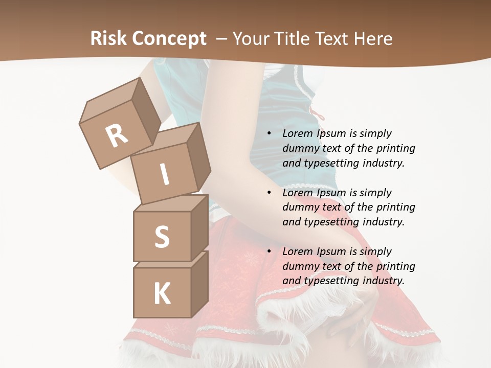 Underwear Xmas Erotic PowerPoint Template