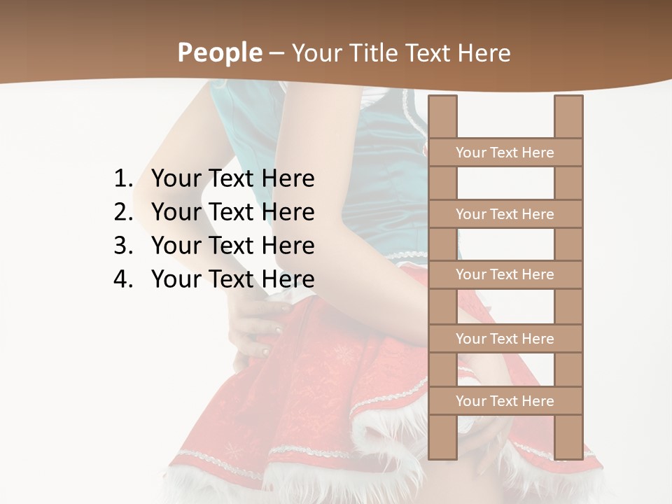 Underwear Xmas Erotic PowerPoint Template