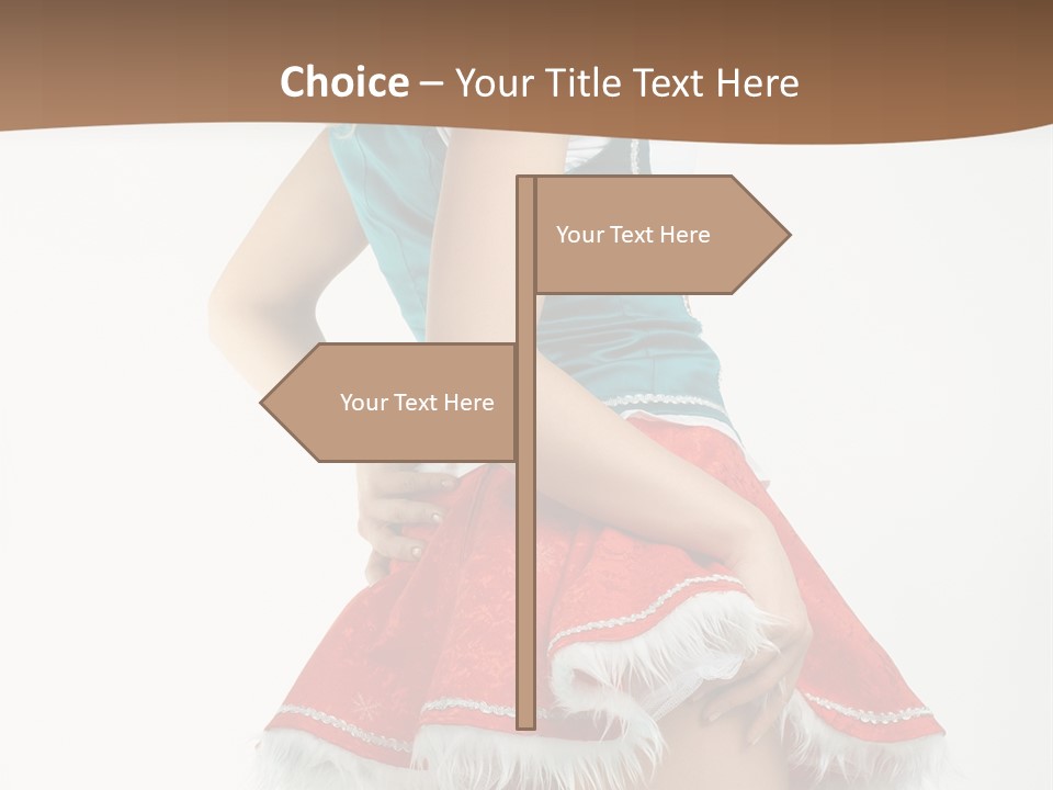 Underwear Xmas Erotic PowerPoint Template