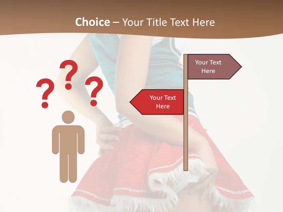 Underwear Xmas Erotic PowerPoint Template
