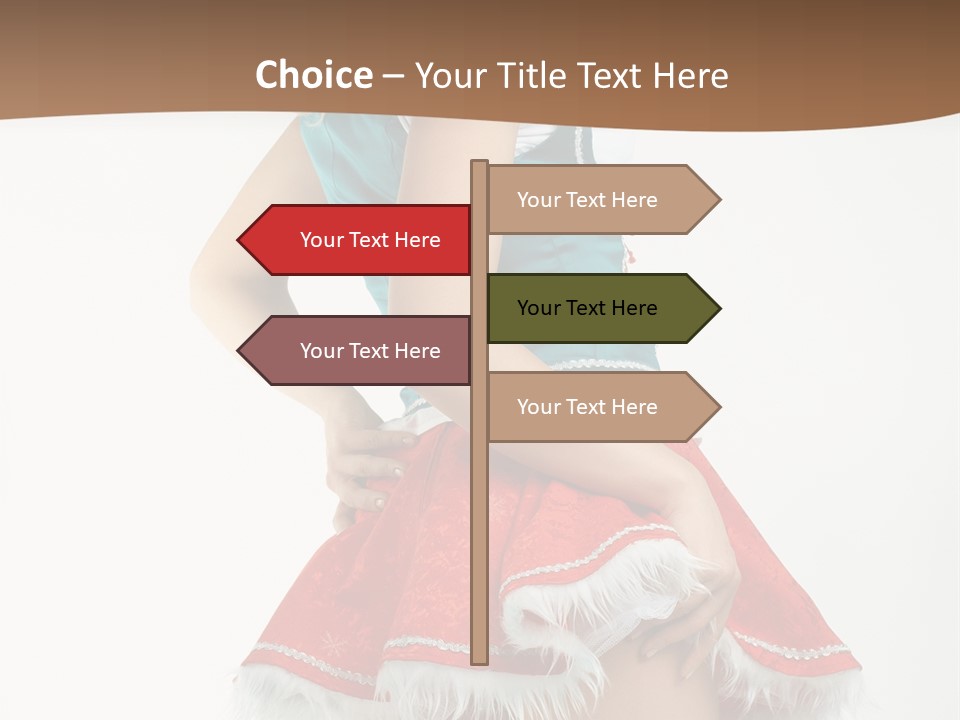 Underwear Xmas Erotic PowerPoint Template