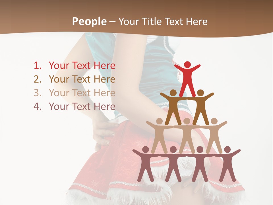 Underwear Xmas Erotic PowerPoint Template