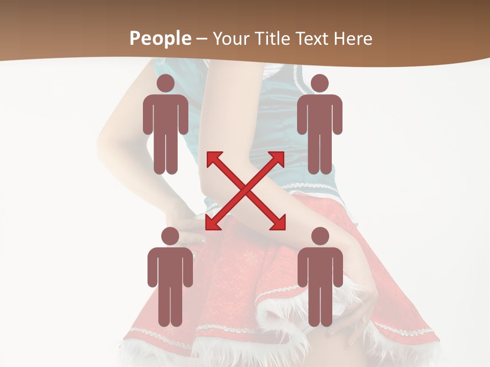 Underwear Xmas Erotic PowerPoint Template