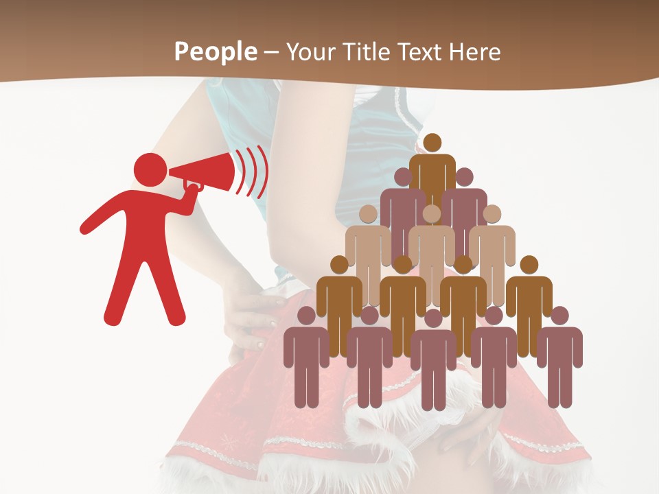 Underwear Xmas Erotic PowerPoint Template