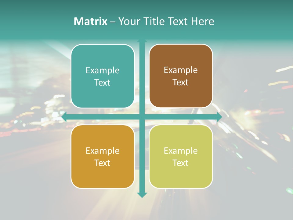 Abstract City Scene PowerPoint Template