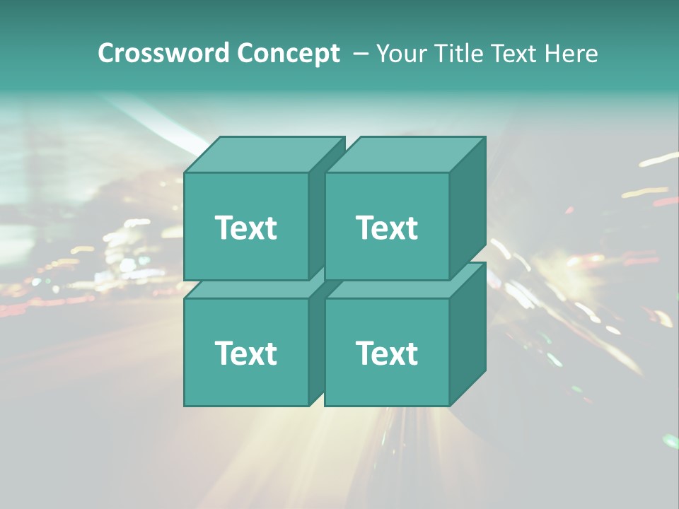 Abstract City Scene PowerPoint Template