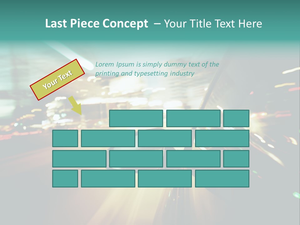 Abstract City Scene PowerPoint Template
