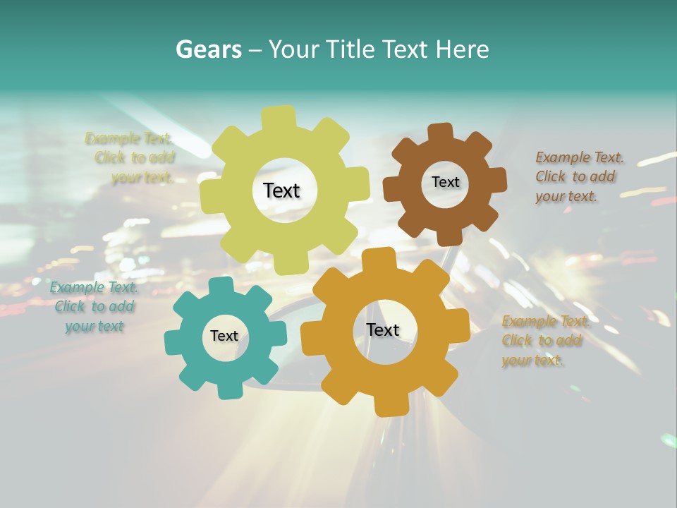 Abstract City Scene PowerPoint Template