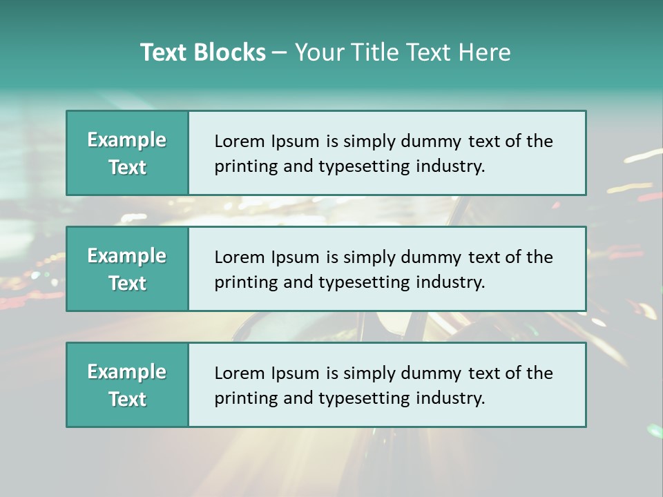 Abstract City Scene PowerPoint Template