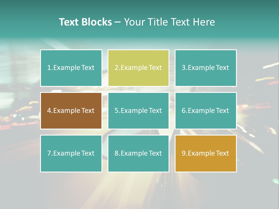 Abstract City Scene PowerPoint Template