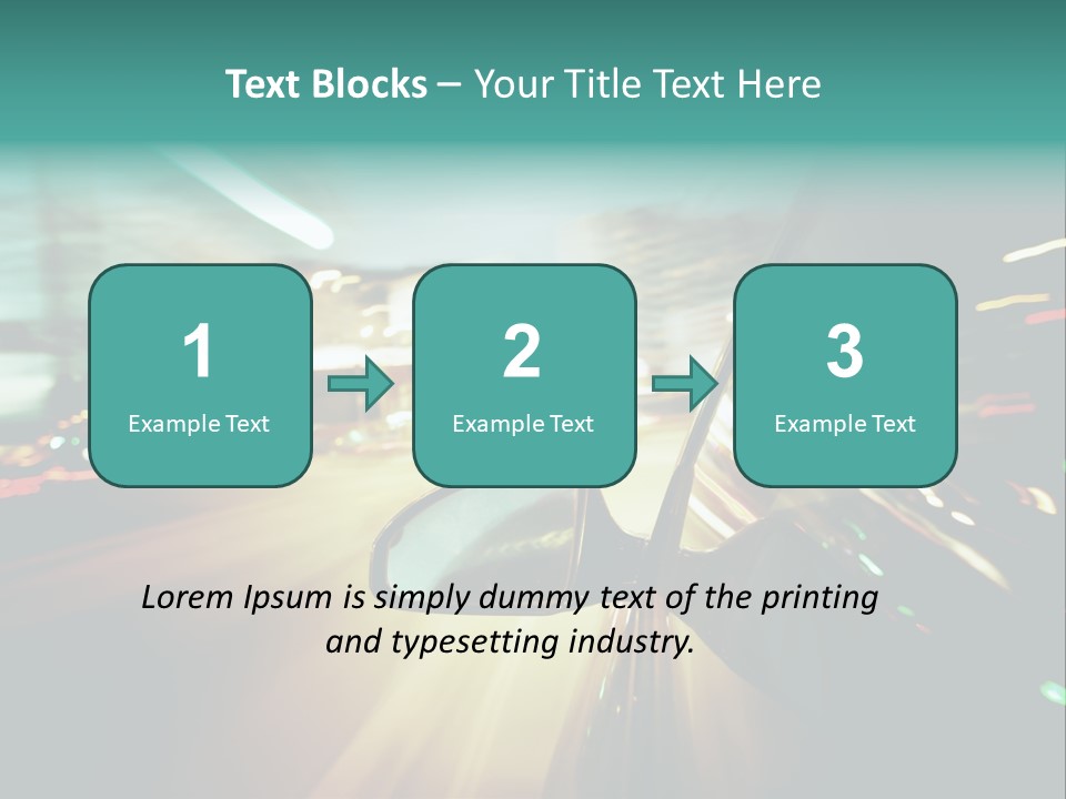 Abstract City Scene PowerPoint Template