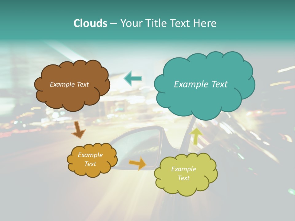 Abstract City Scene PowerPoint Template