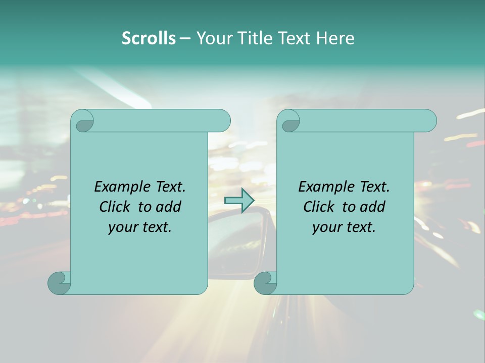 Abstract City Scene PowerPoint Template