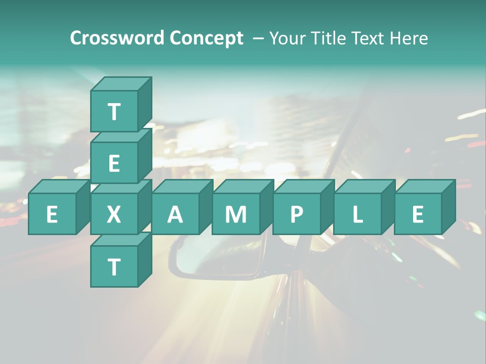 Abstract City Scene PowerPoint Template