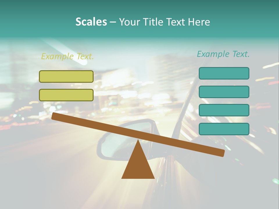 Abstract City Scene PowerPoint Template