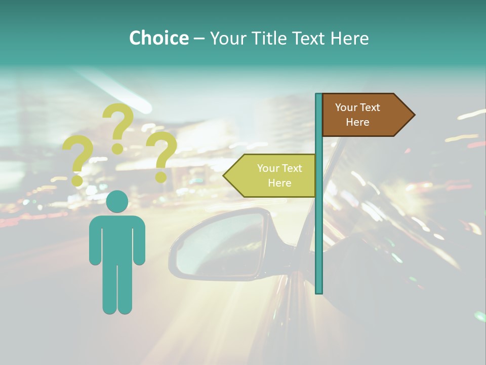 Abstract City Scene PowerPoint Template