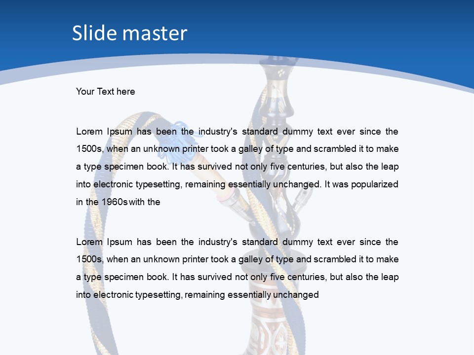 Traditional Hooka Addiction PowerPoint Template