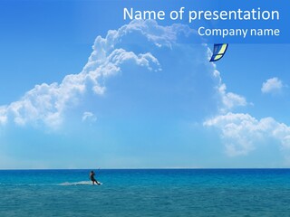 Kite Airborne Watersports PowerPoint Template