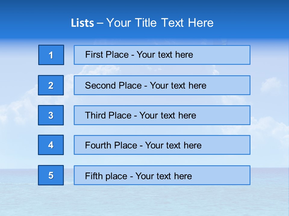 Kite Airborne Watersports PowerPoint Template