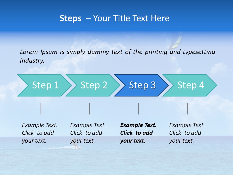 Kite Airborne Watersports PowerPoint Template