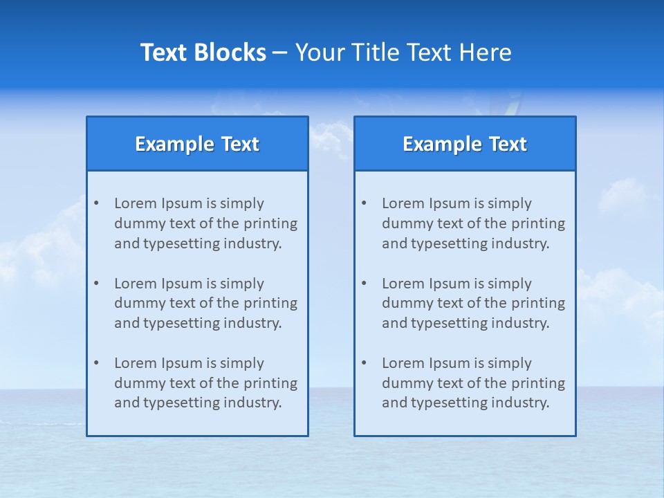Kite Airborne Watersports PowerPoint Template
