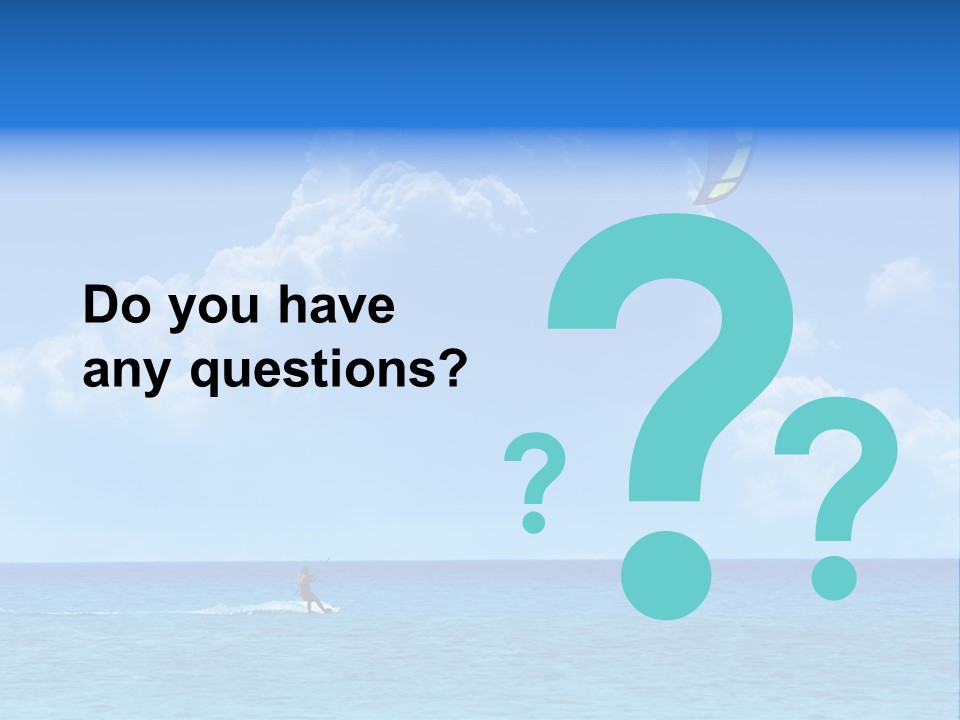 Kite Airborne Watersports PowerPoint Template