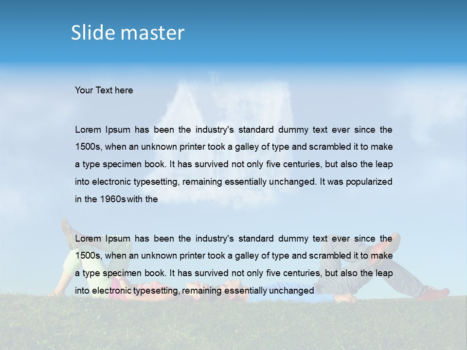 Boy Summer Couple PowerPoint Template