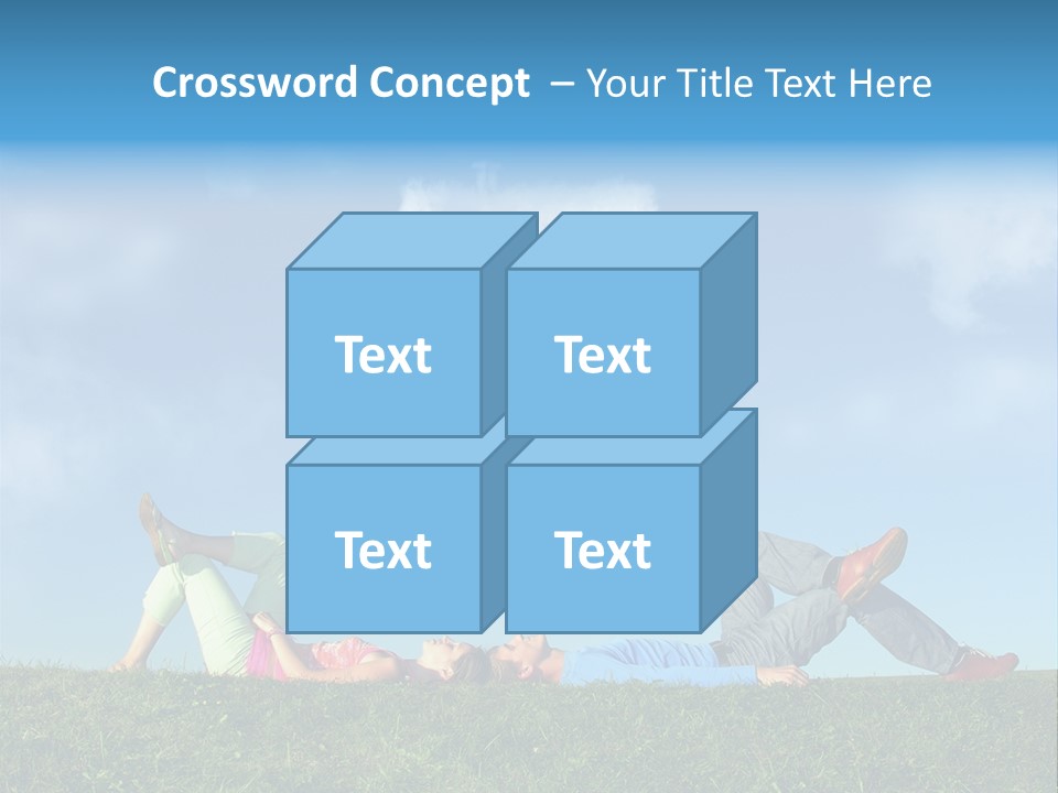 Boy Summer Couple PowerPoint Template