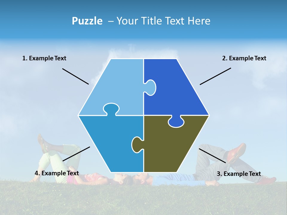 Boy Summer Couple PowerPoint Template