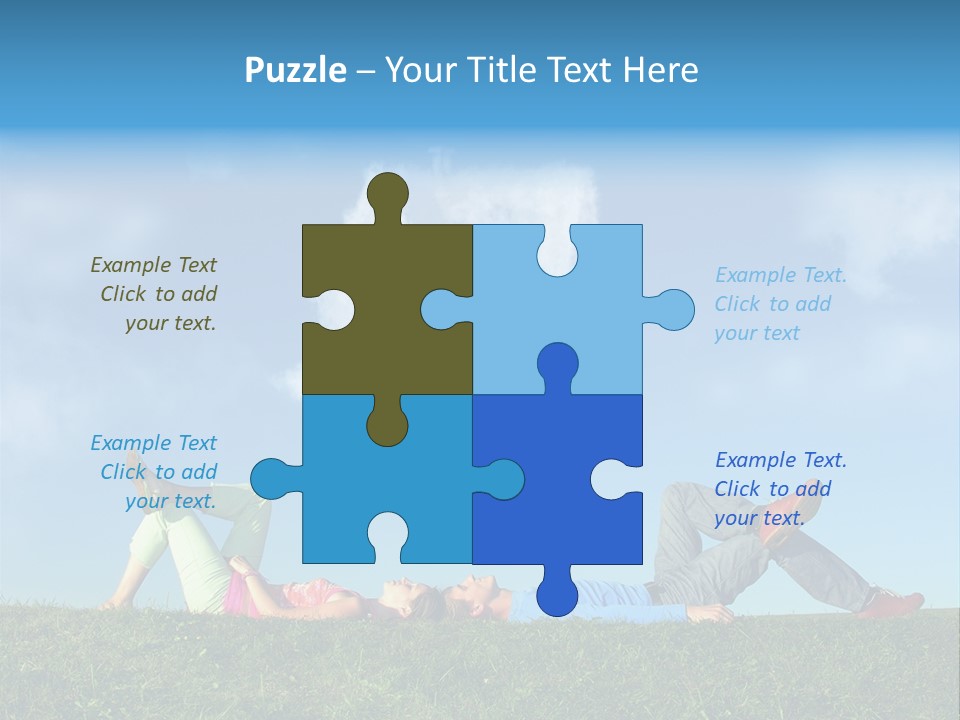 Boy Summer Couple PowerPoint Template