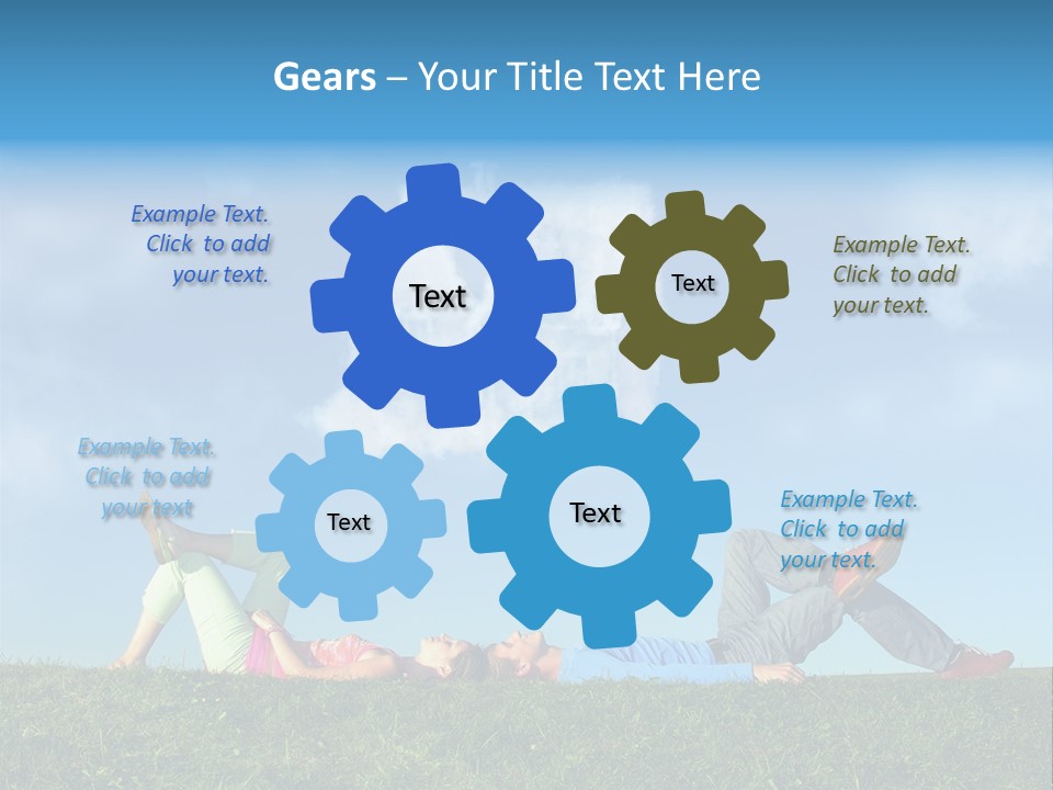 Boy Summer Couple PowerPoint Template