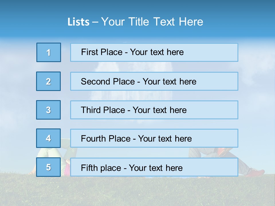 Boy Summer Couple PowerPoint Template