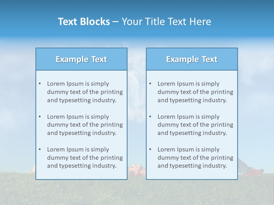 Boy Summer Couple PowerPoint Template