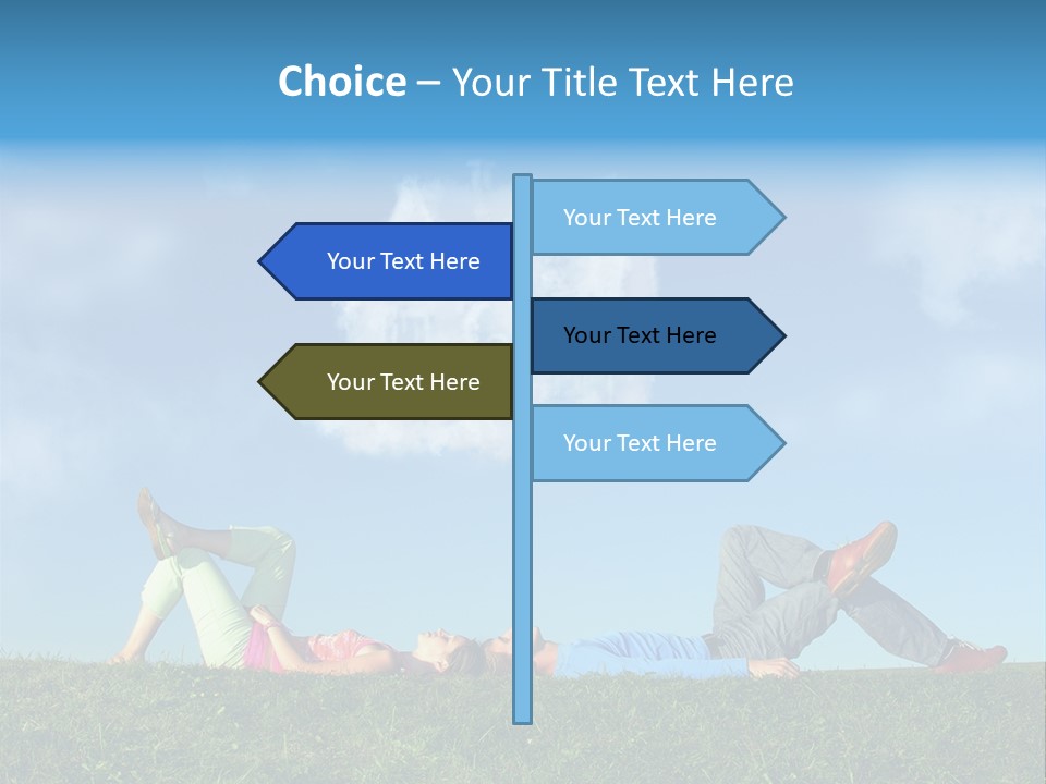 Boy Summer Couple PowerPoint Template