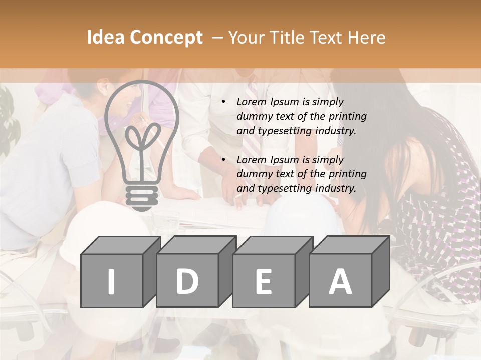 Success Worker People PowerPoint Template