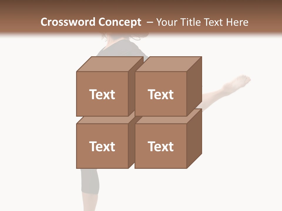 Color Temptation Stretching PowerPoint Template