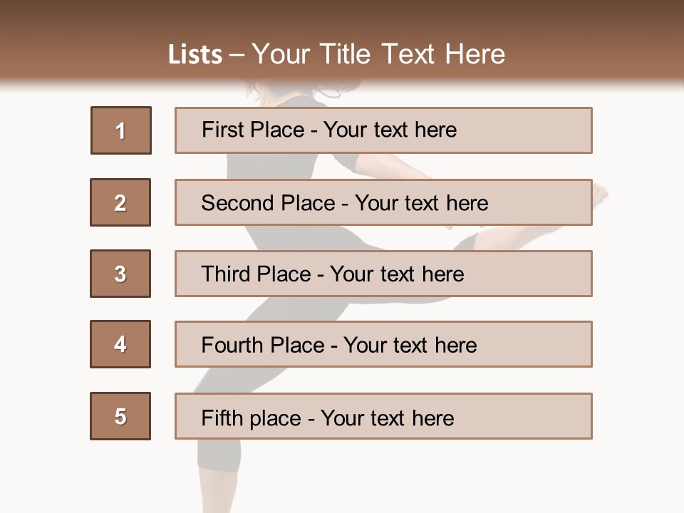 Color Temptation Stretching PowerPoint Template