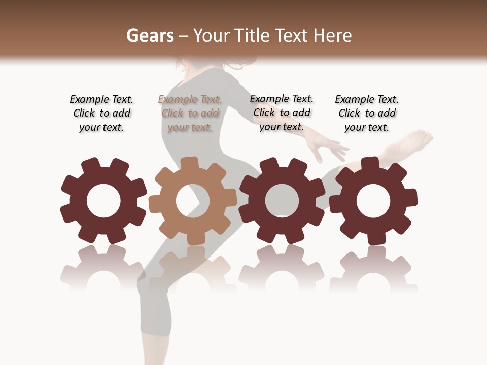 Color Temptation Stretching PowerPoint Template