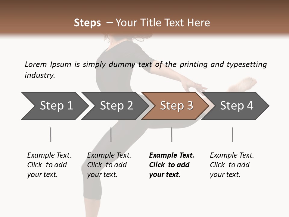 Color Temptation Stretching PowerPoint Template
