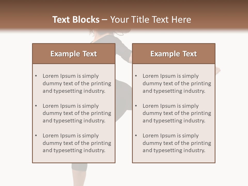 Color Temptation Stretching PowerPoint Template