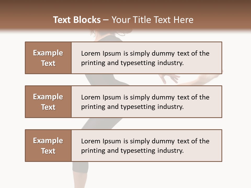 Color Temptation Stretching PowerPoint Template