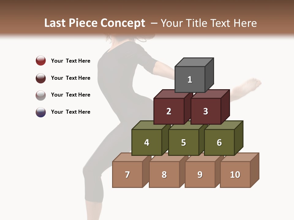 Color Temptation Stretching PowerPoint Template