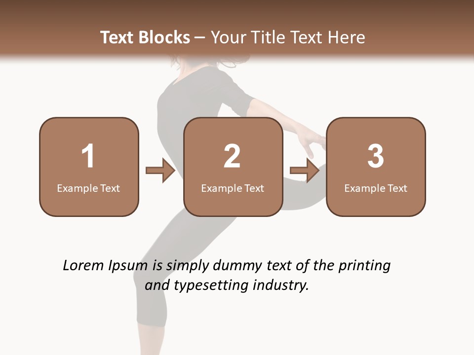 Color Temptation Stretching PowerPoint Template