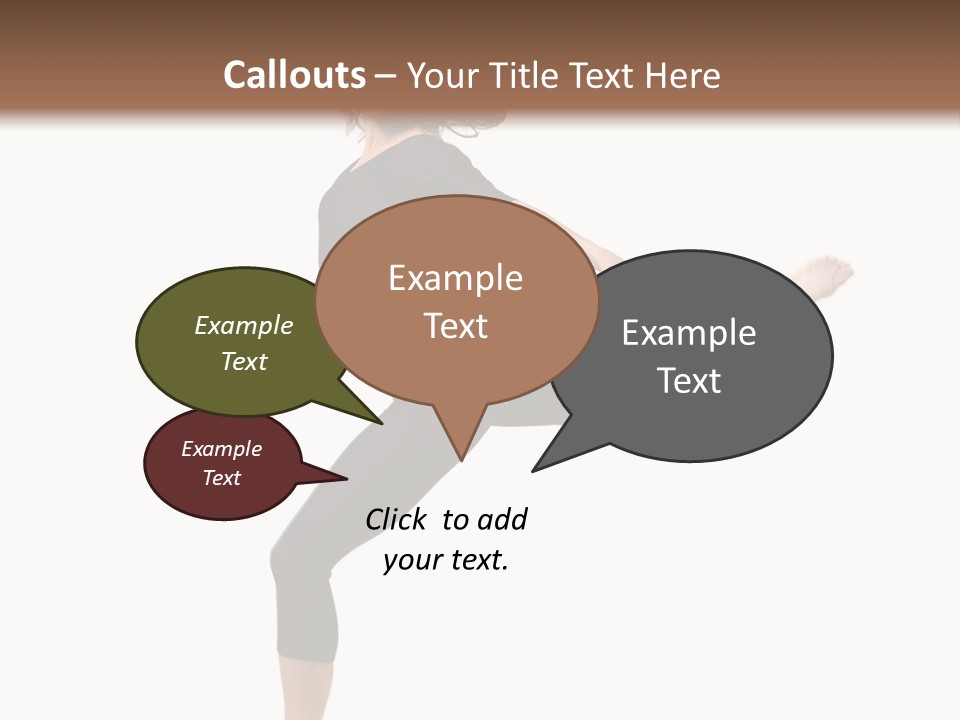 Color Temptation Stretching PowerPoint Template