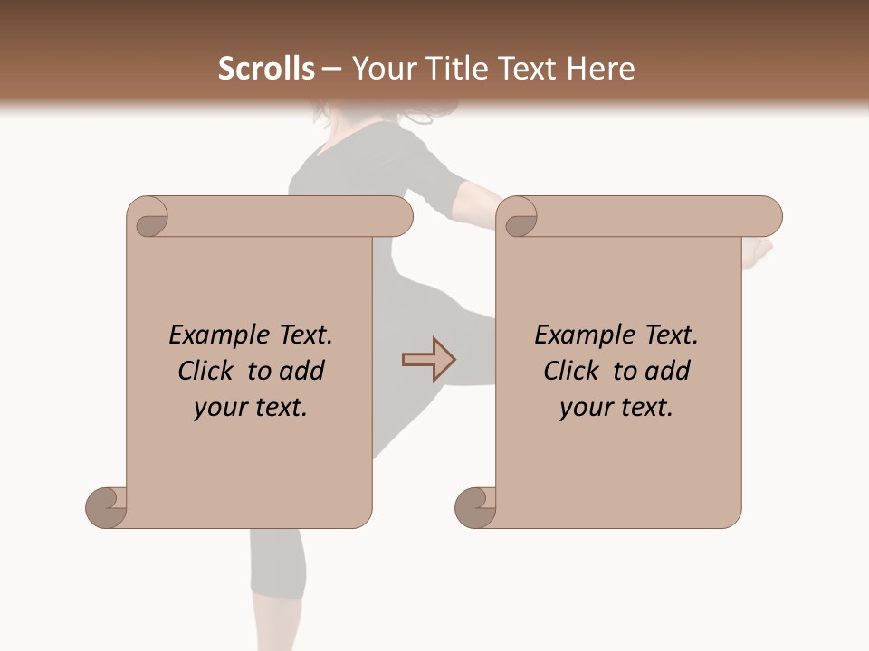 Color Temptation Stretching PowerPoint Template