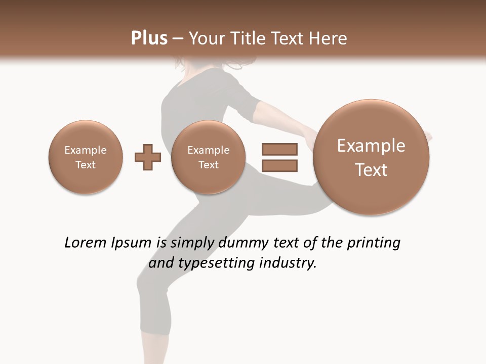 Color Temptation Stretching PowerPoint Template